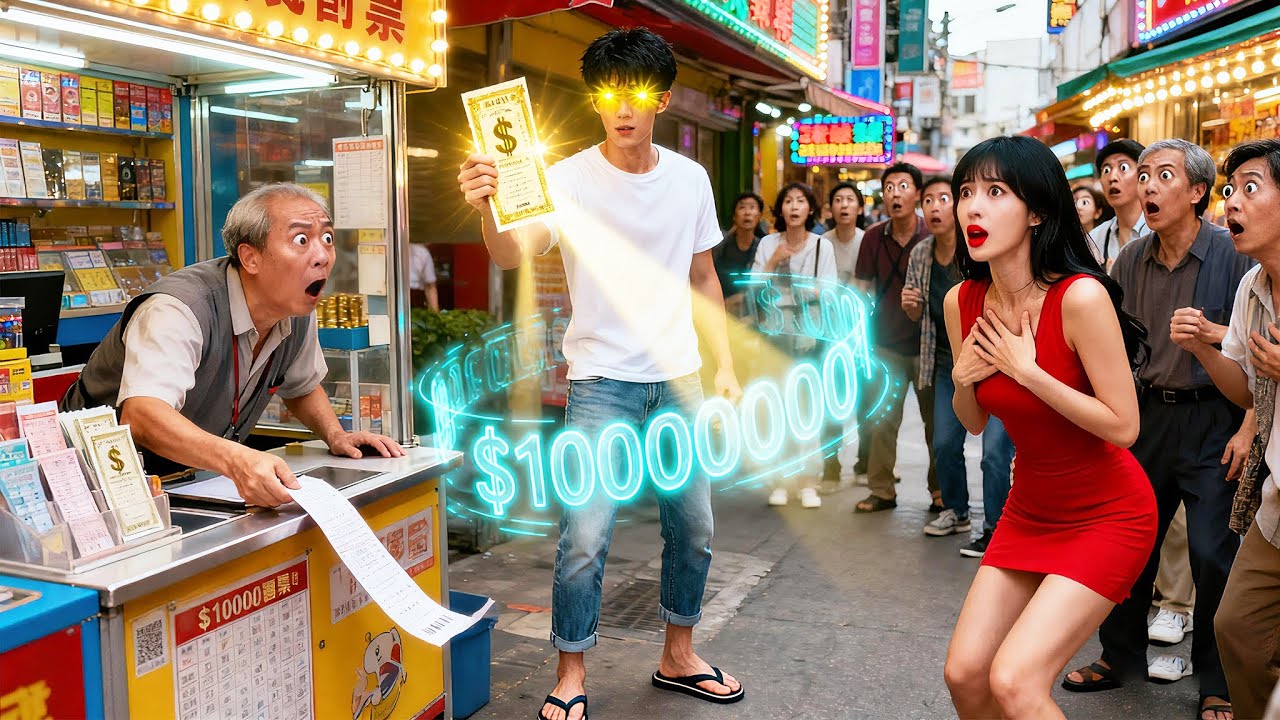 With X-ray vision, he bought a lottery ticket and hit the billion jackpot!