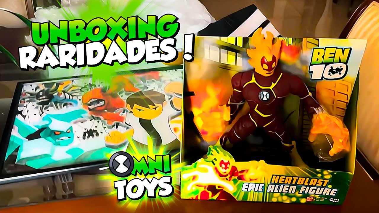 UNBOXING de RARIDADES do BEN 10 CLÁSSICO (Quadro e Chama Epic Alien)