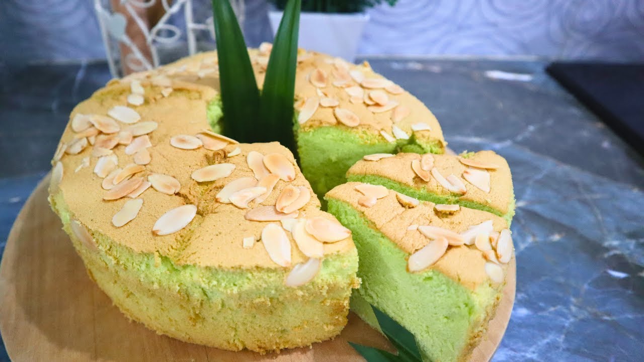 Resep CHIFFON PANDAN yang lembut & moist banget
