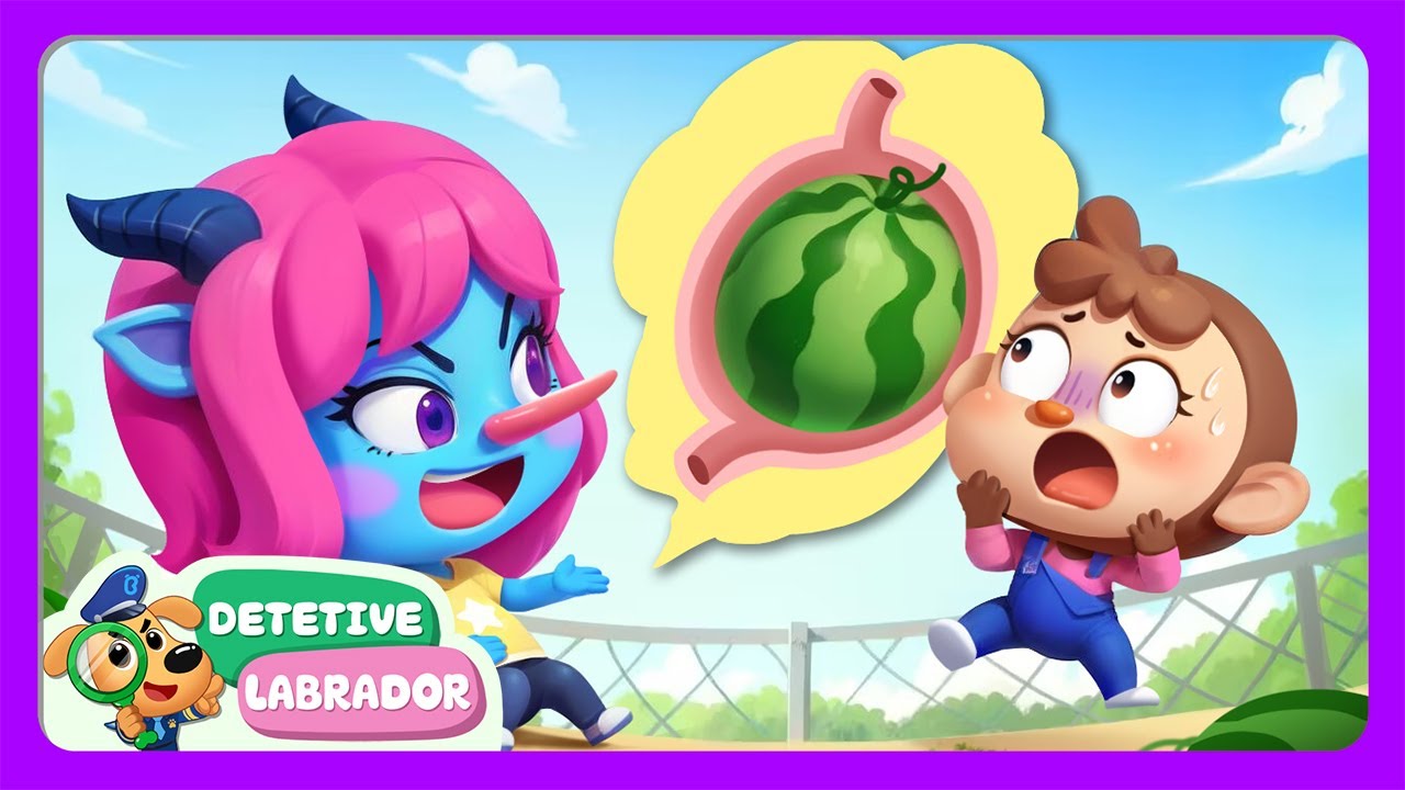 Uma Melancia Está Crescendo na Minha Barriga 🍉 NOVO Episódio do Detetive Labrador 🔍 Desenho Animado