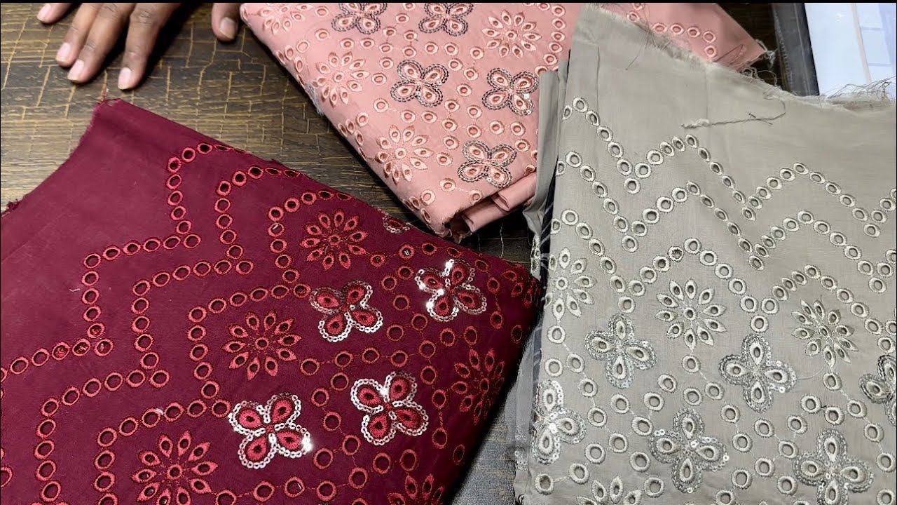 EID COLLECTION 2024/BIN SAEED LAWN EMBROIDERY BORING DAMAN CHIKAN KARI WITH PATCHES/DIGITAL DUPATTA:
