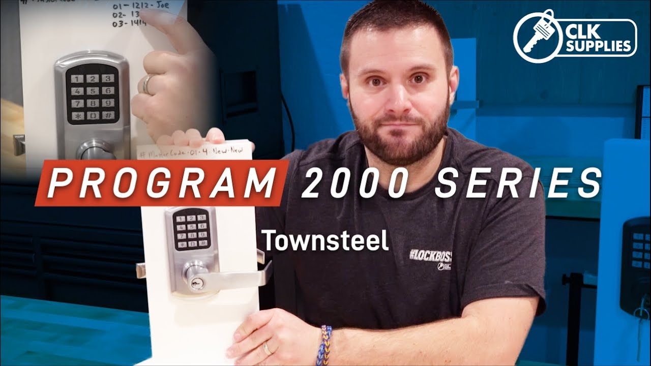 Locksmithing 101 | Programming Demo On The 2000 Series TownSteel Locks!