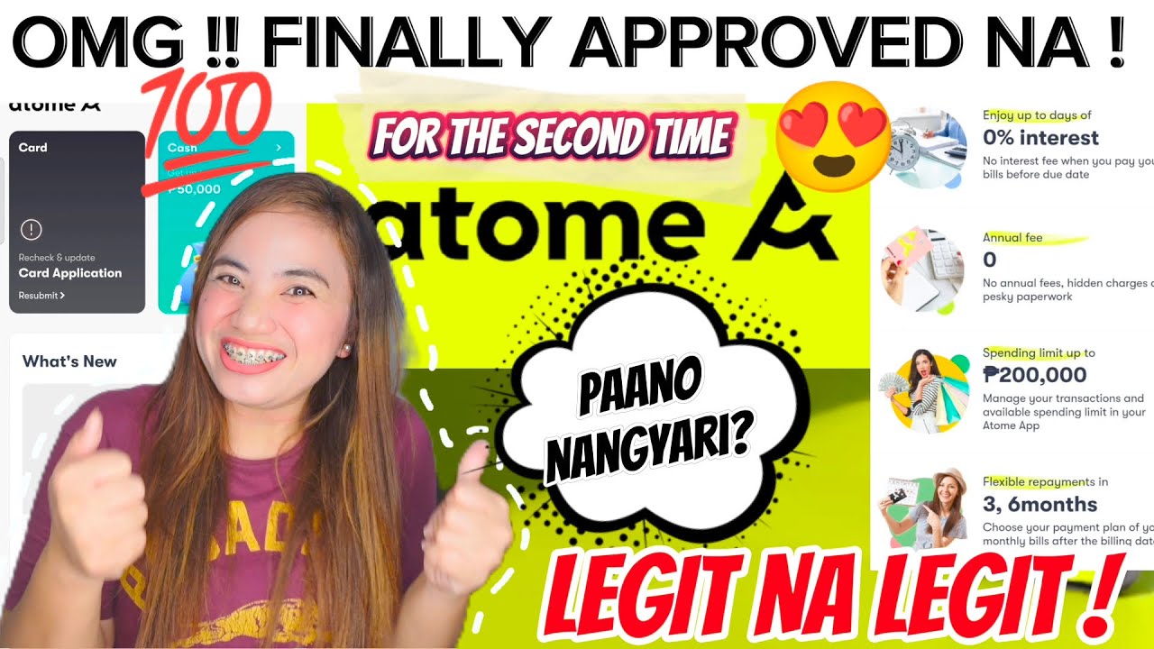 OMG !! LEGIT ATOME CREDIT CARD FINALLY APPROVED FOR THE 2ND TIME !! PAANO NANGYARI?