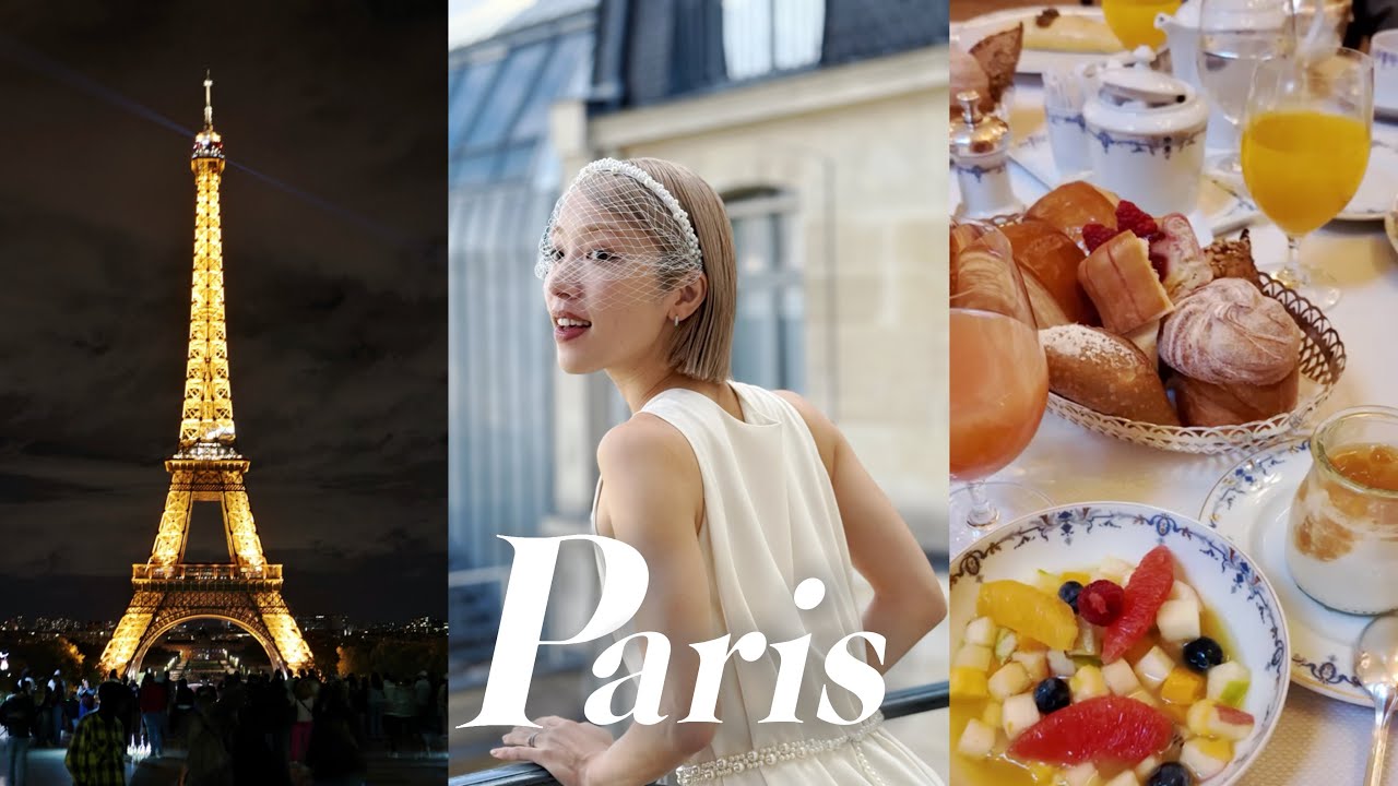 【🇫🇷パリVlog】念願のリッツパリに宿泊🪽夢のようなハネムーン〈前編〉蚤の市,カフェ,ショッピング🛍️