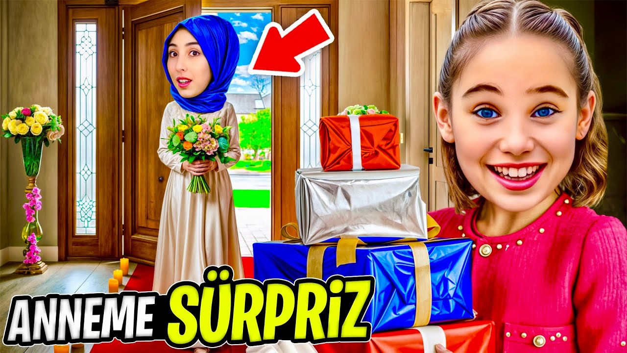 ANNEME SÜRPRİZ YAPTIM !! DEV HAZIRLIK BABAM ÇOK KISKANDI !! 