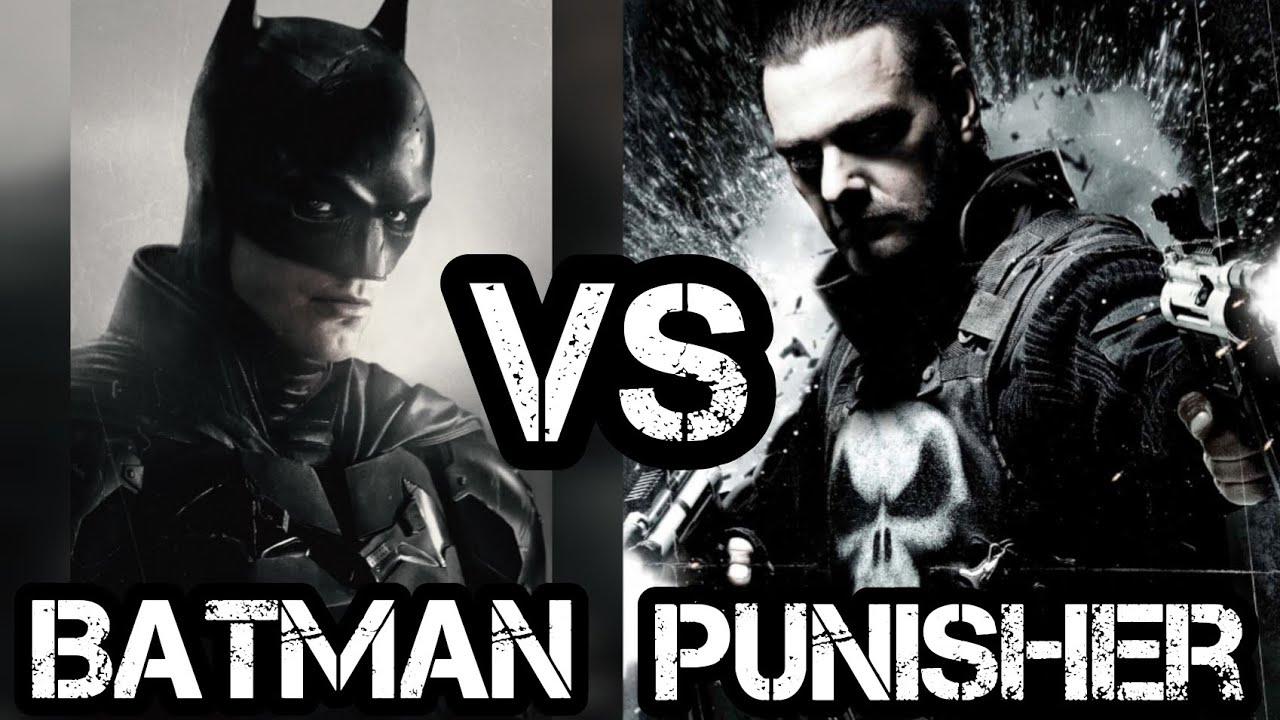Batman (Robert Pattinson) VS The punisher (Ray Stevenson)