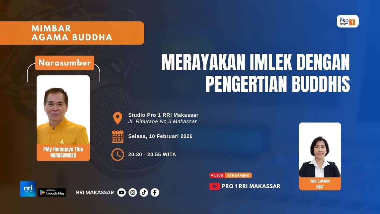 Merayakan Imlek Dengan Pengertian Buddhis  || Selasa, 10 Februari 2026