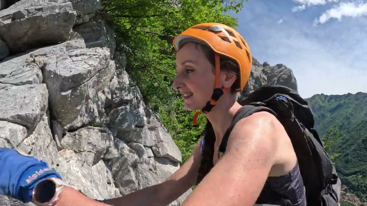 Alla Ferrata degli Alpini al Corno Medale con IRINA