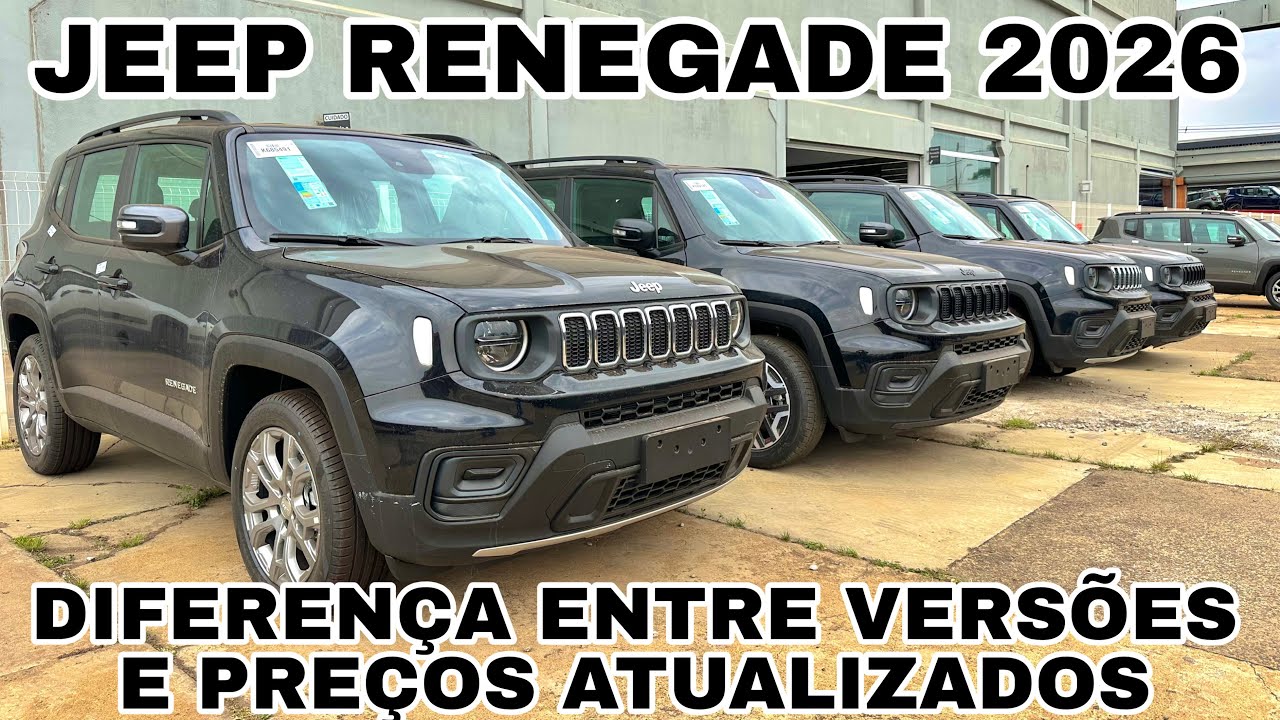 JEEP RENEGADE 2026 | CONHEÇA TODAS AS DIFERENÇAS E PRECOS COM DESCONTOS