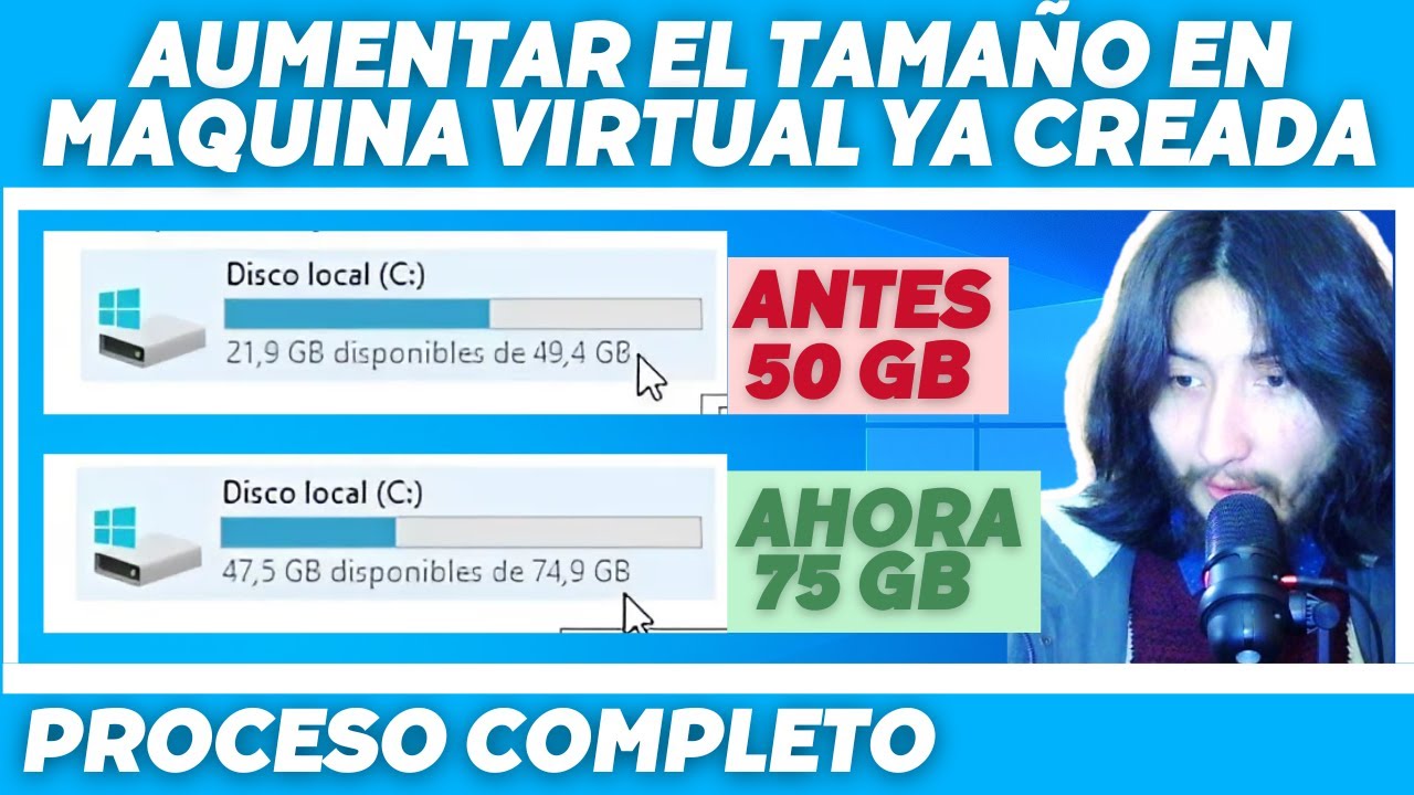 AUMENTAR TAMAÑO del DISCO DURO en VIRTUAL BOX | MÁS ESPACIO en tú MÁQUINA VIRTUAL ya CREADA | GUIA