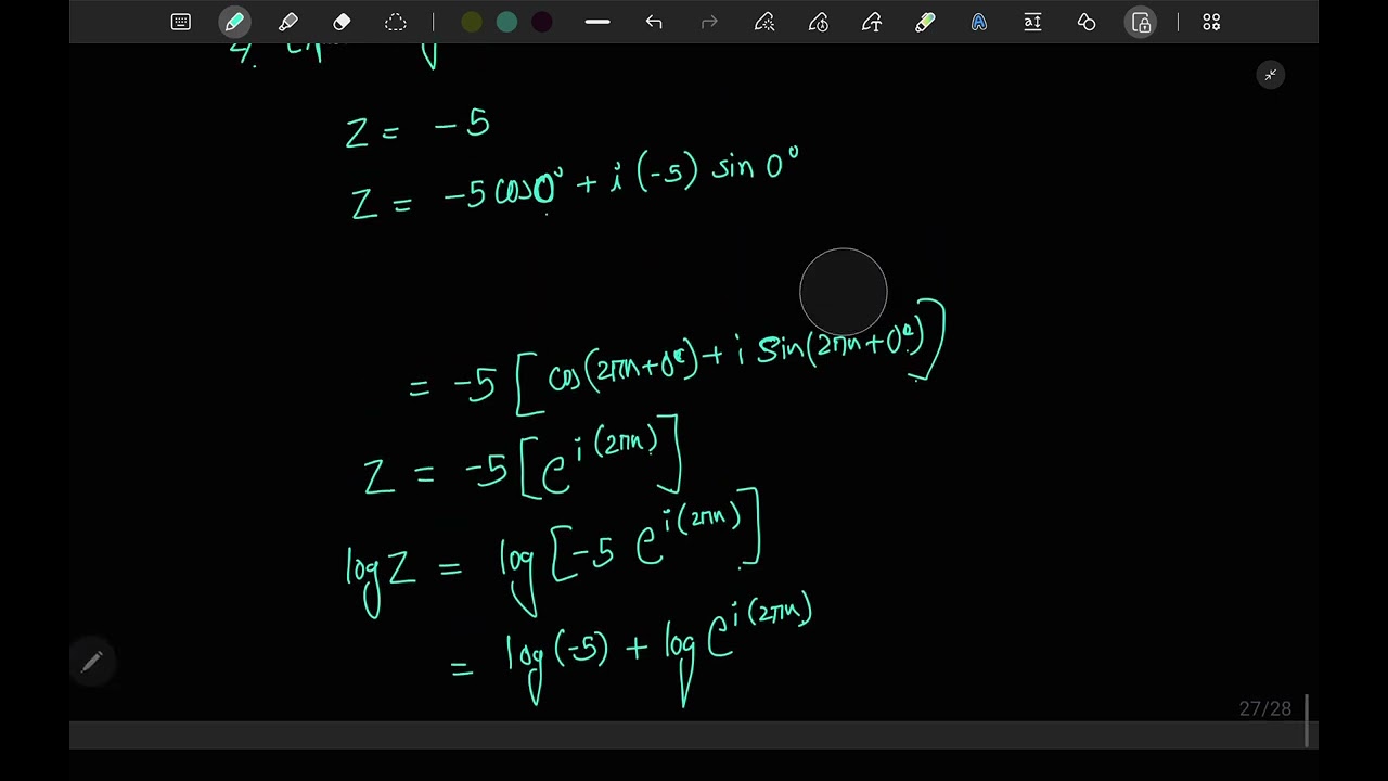 Logarithmic Functions of Complex Numbers _Part 1 | Engineering Mathematics (All Branches)