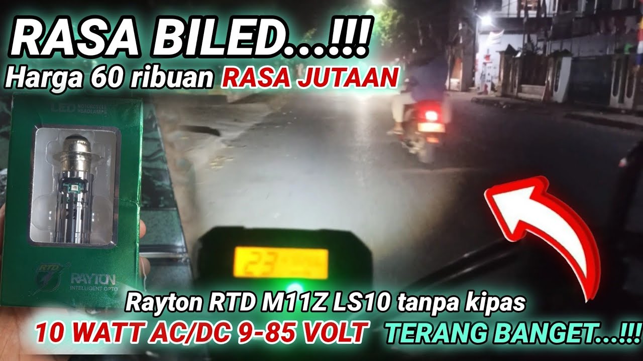 Lampu H6 RASA BILED...!!! cuma 65ribuan | RTD Rayton M11Z LS10 Terangnya kebangeten...!!!