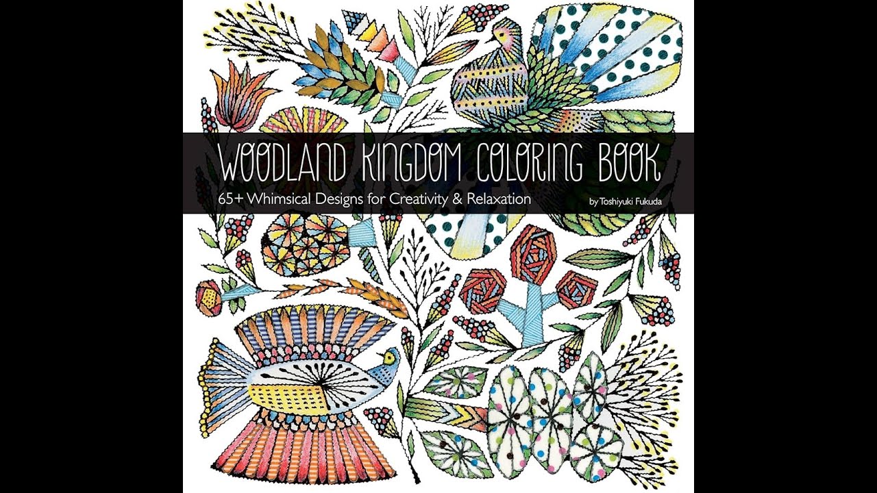 Flip Through Woodland Kingdom Coloring Book