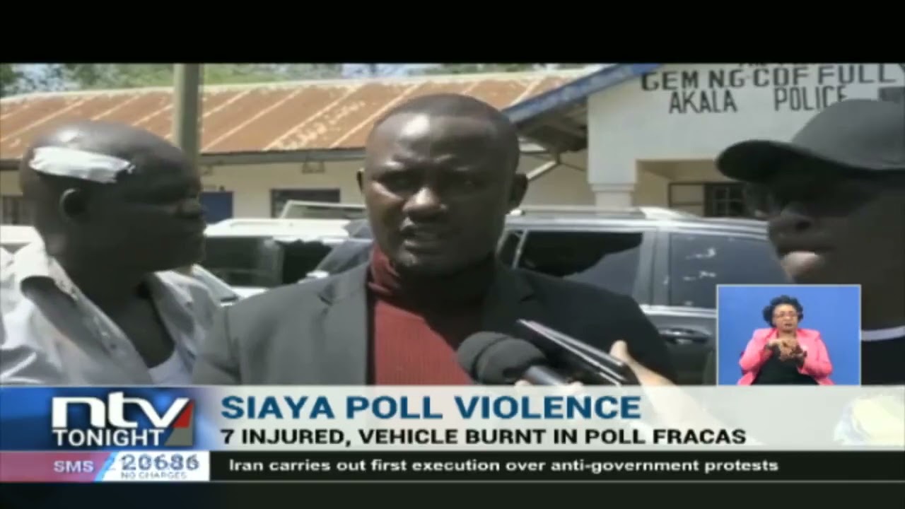 7 injured, vehicle burnt at a by-election exercise in South Gem ward Siaya County