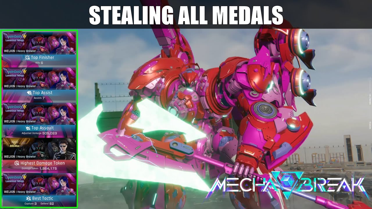 Mecha BREAK - Welkin MVP: Welkin munching medals