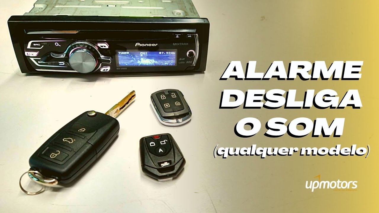 Desliga Rádio AUTOMÁTICO com QUALQUER ALARME conheça todas as formas ; UPMOTORS