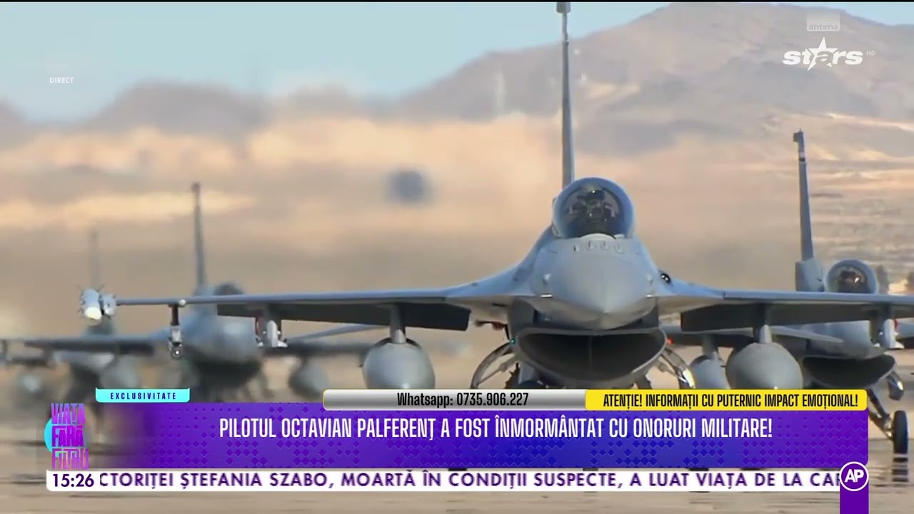 Pilotul Octavian Palferenț a fost înmormântat cu onoruri militare!