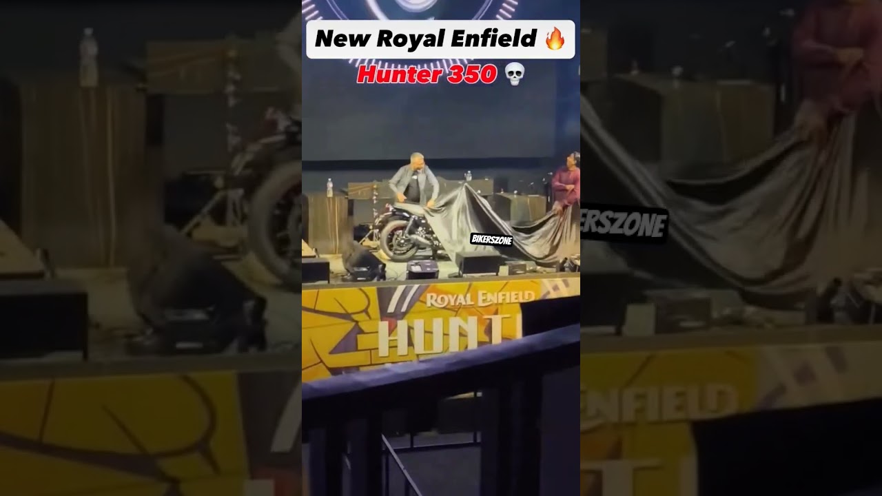 The New Royal Enfield Hunter 350 Grand launch 🔥😍Bullet lovers #bulletlover #royalenfield #shorts