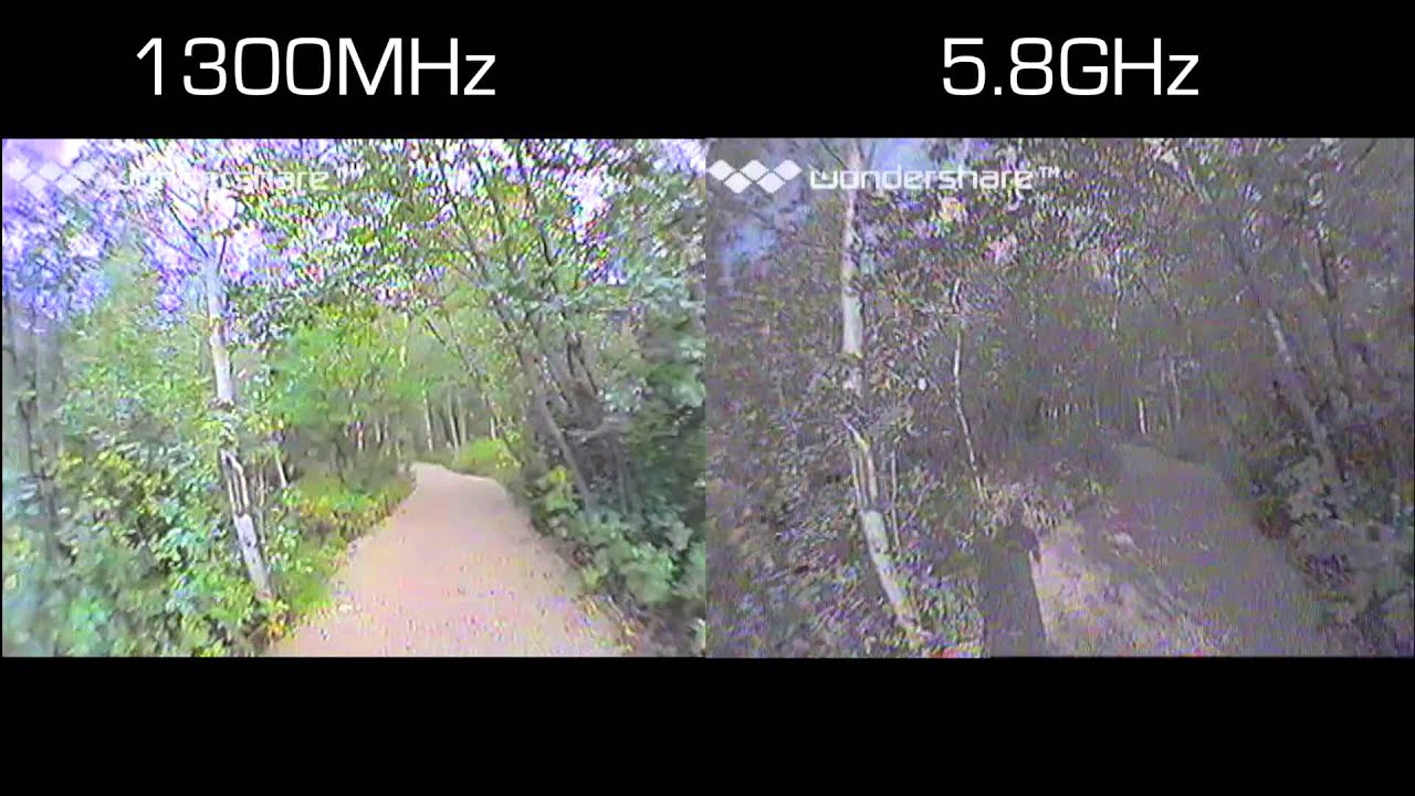 5.8GHz Vs. 1300MHz FPV Penetrating Power Test - RCTESTFLIGHT -