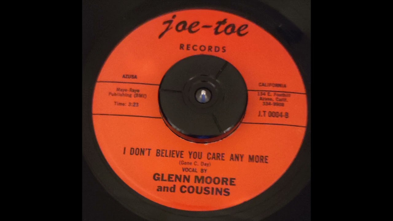 Glenn Moore  - I Don't Believe You Care Any More
