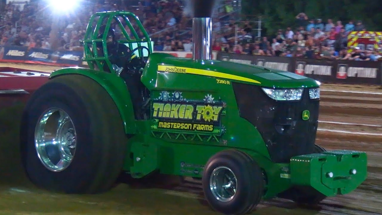 Tractor Pulling 2025 - Massive Turbocharged Pro Stock Tractors pulling in Evansville, IN! 