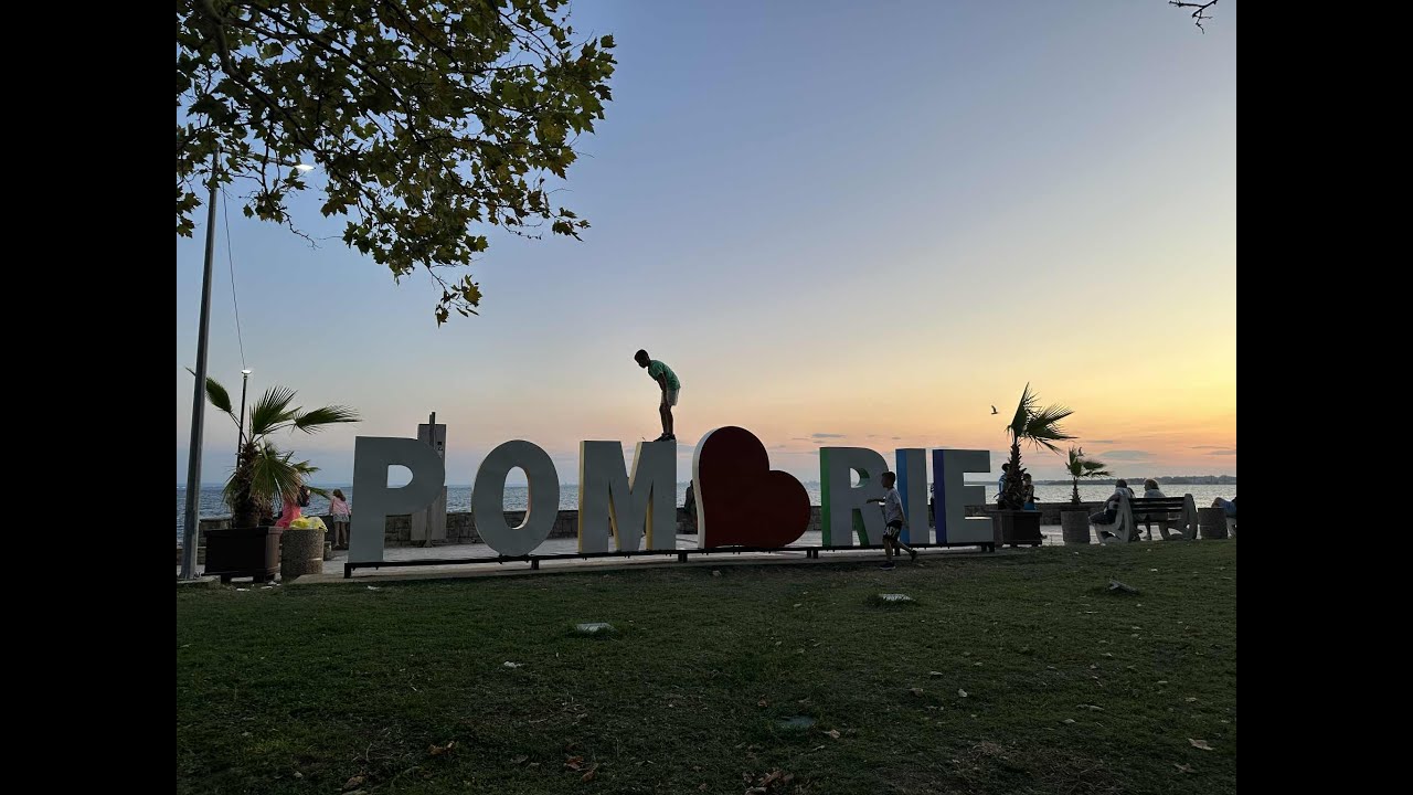 Walking in Pomorie Bulgaria,  in July 2025. 4K