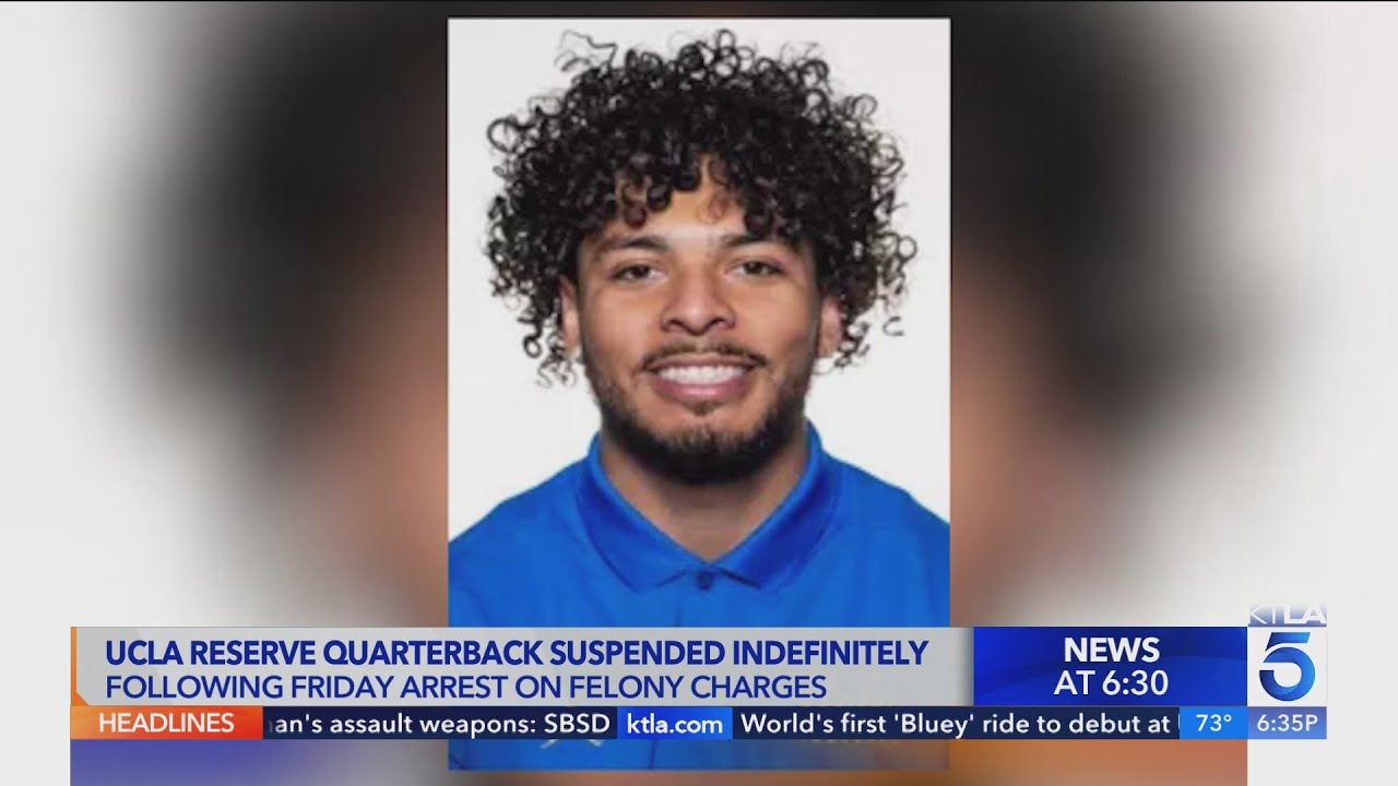 UCLA quarterback suspended indefinitely after felony arrest