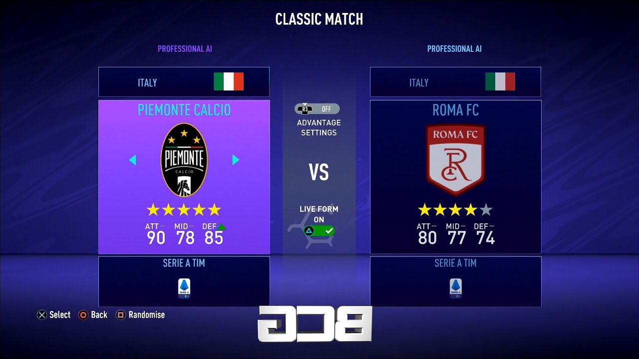 Fifa 21 Serie A Ratings & Kits