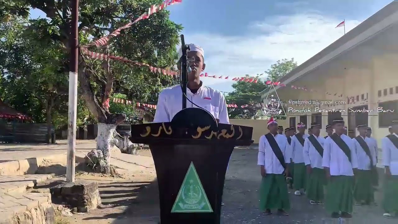 Upacara bendera 17 Agustus 2025. Sederhana namun penuh khidmat. PP. sumber baru Baruh Sampang