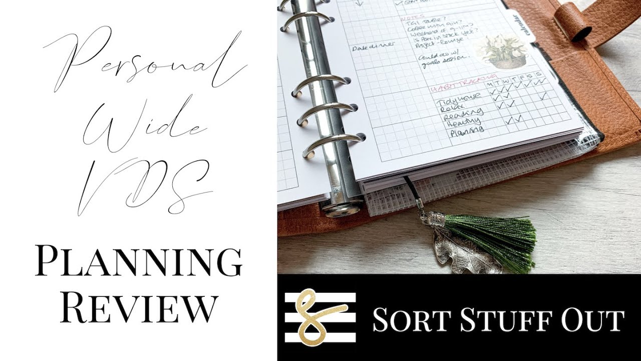 Van Der Spek Ring Planner Flip Through & Planning Chat - Custom B6 Tabac with Personal Wide Inserts