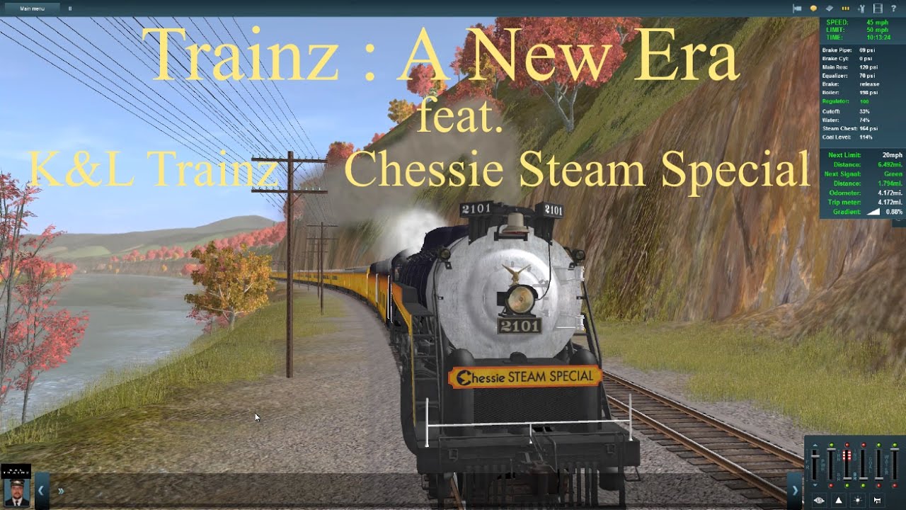 Trainz : A New Era feat. K&L Trainz Chessie Steam Special #2101