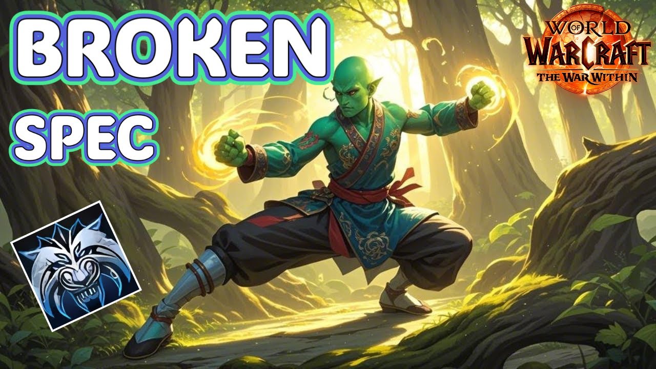 🔥14-0 WW Monk PvP War Within – Slicing Winds Too OP? | World of Warcraft Battleground 🔥