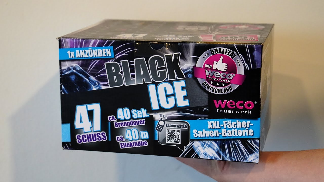 WECO BLACK ICE (TOP BATTERIE) | 18,99€ Lidl Feuerwerk Batterie Test
