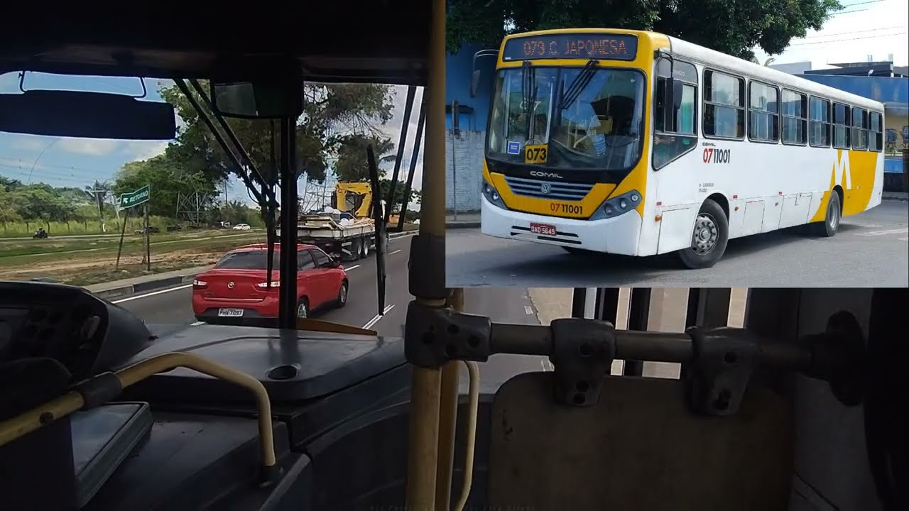 [Engine sound & Line video] Linha 073, Global GNZ Comil Svelto 2008 Manaus