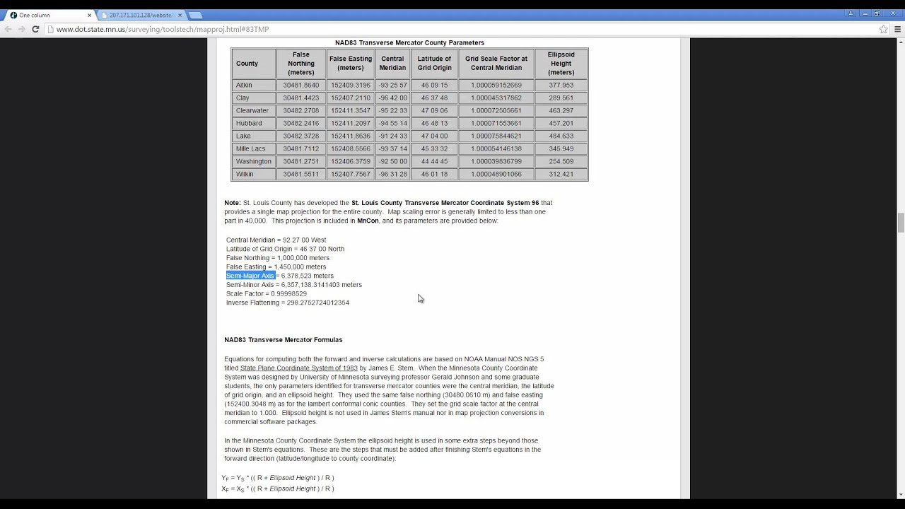 Geographic Calculator - Working with Custom Geodetic Parameters