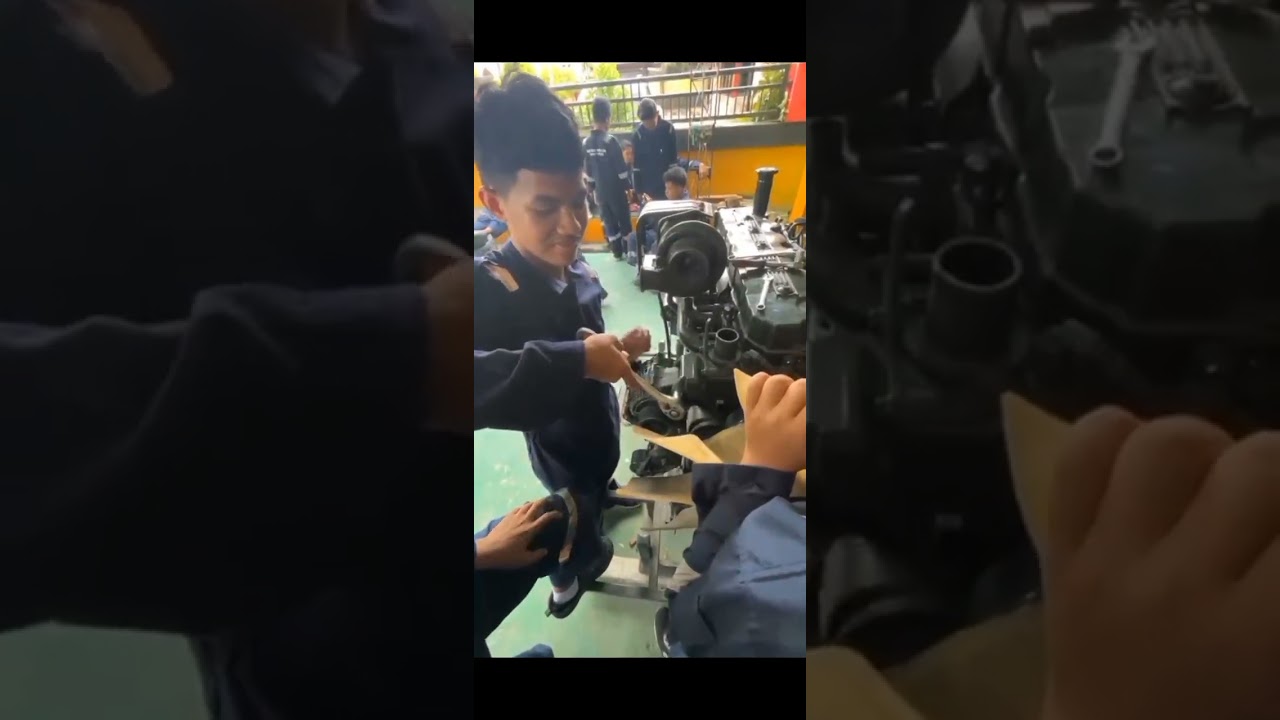 Tugas video tentang membuka dan memasangan dinamo starter dan alternator 