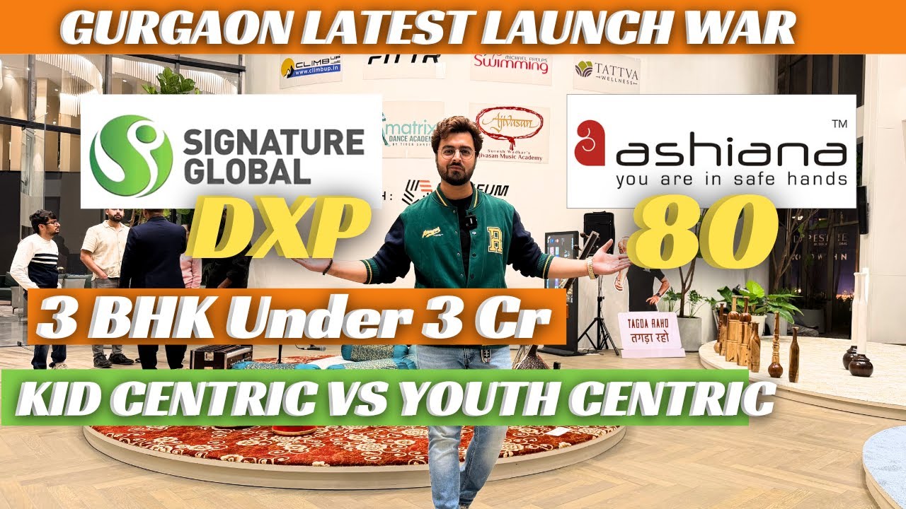 Signature Global DXP Estate Dwarka Expressway Vs Ashiana Aaroham 80 Latest Launch | 3 BHK Under 3 Cr