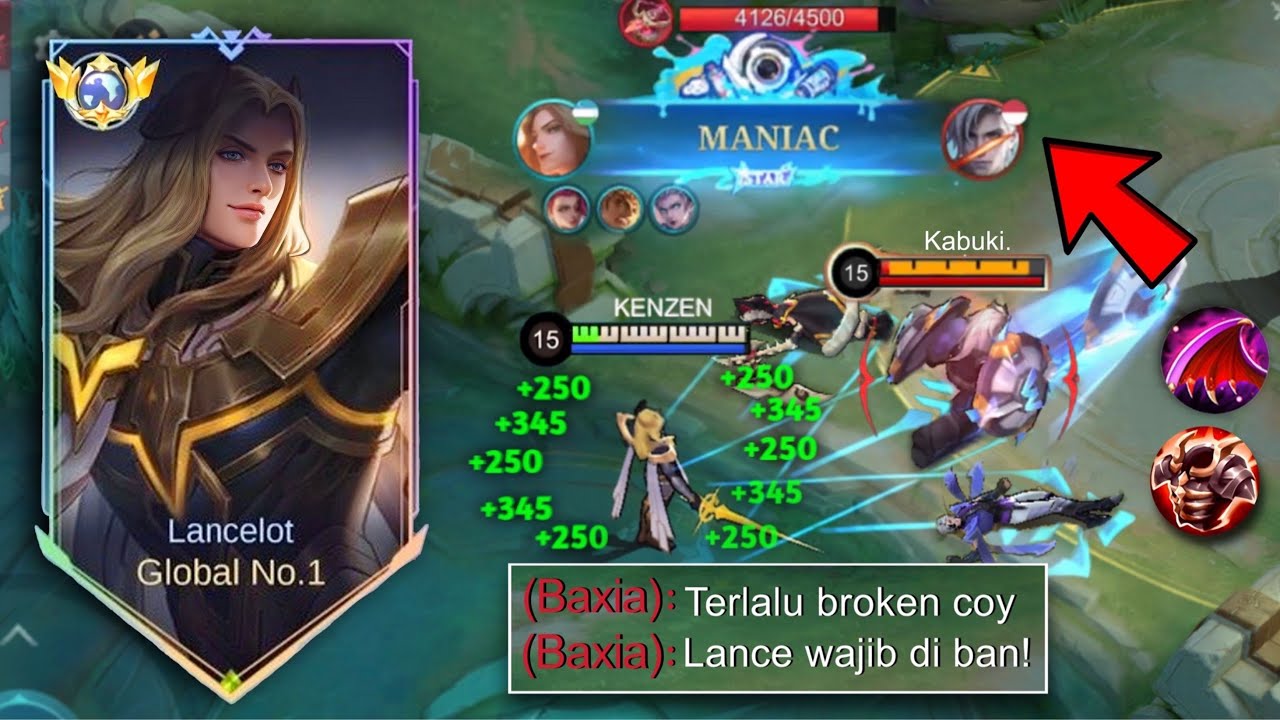 LANCE SEKARANG TERLALU BROKEN WAJIB DI BAN? GLOBAL LANCELOT SUPER AGGRESSIVE GAMEPLAY SOLO RANK-Mlbb