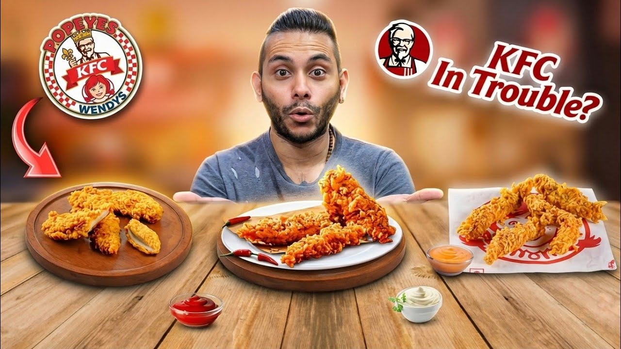 Popeyes DESTROYING KFC? 🍗 Ultimate Chicken Tender War! (KFC vs Popeyes vs Wendy's)