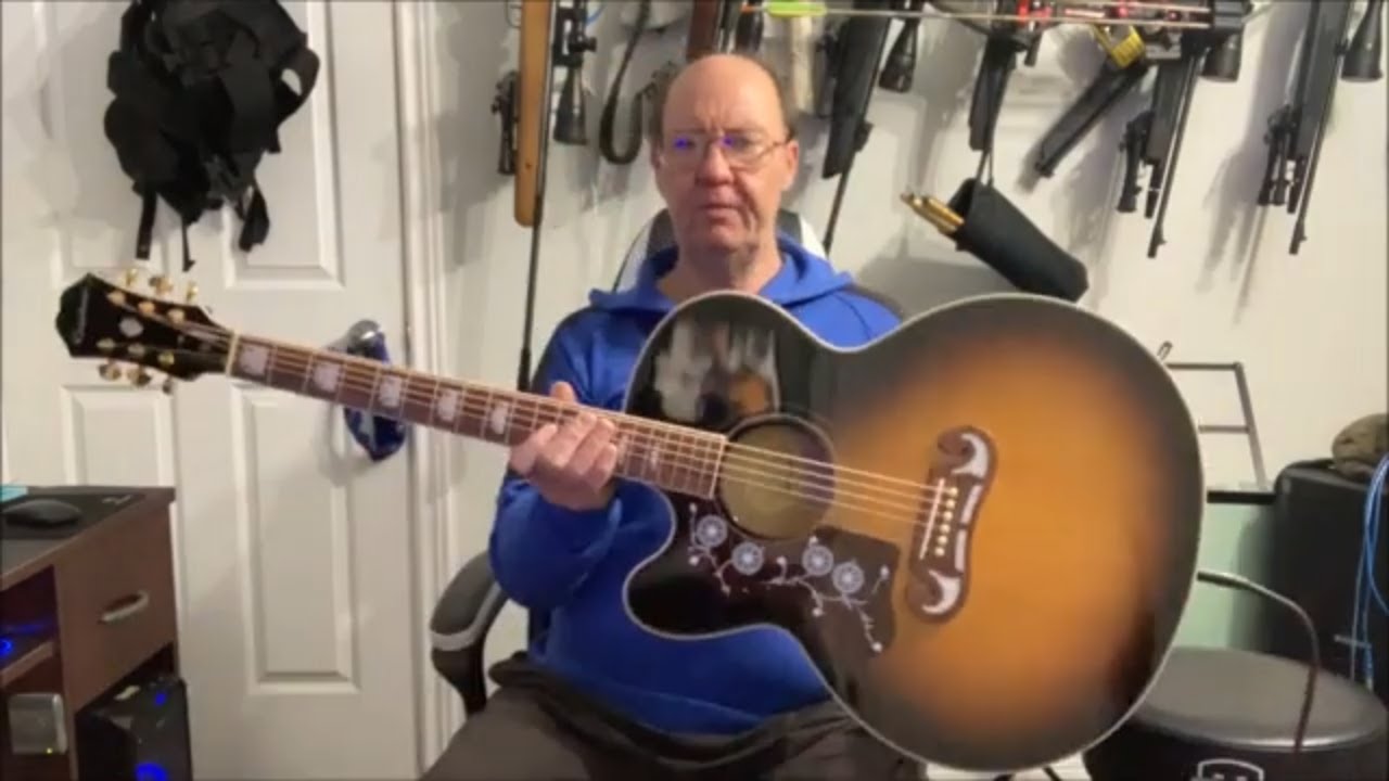 Обзор акустической гитары Epiphone Ej200 Sce Studio