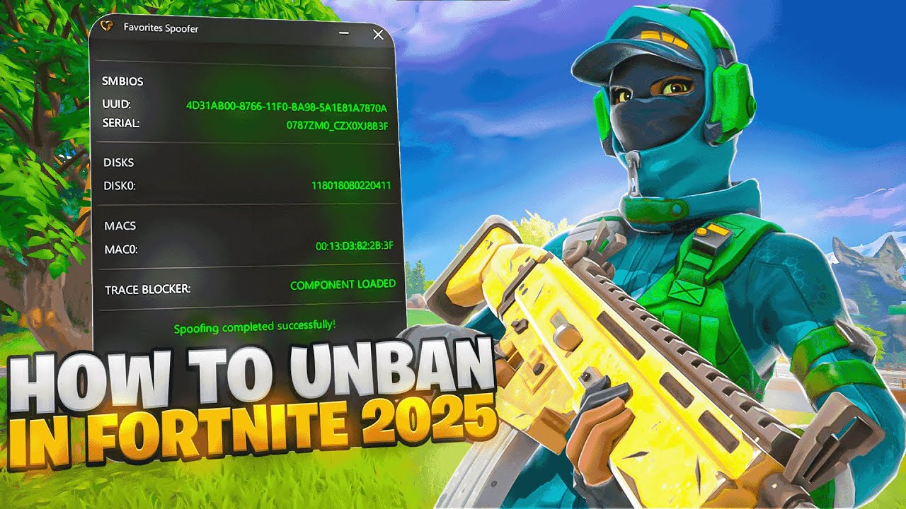 1 CLICK FORTNITE UNBAN (#1 HWID SPOOFER - 2025)