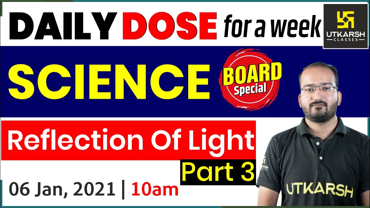Reflection of light (Part - 03) | Science | Daily Dose | Shubham Ranka Sir | Utkarsh Online School