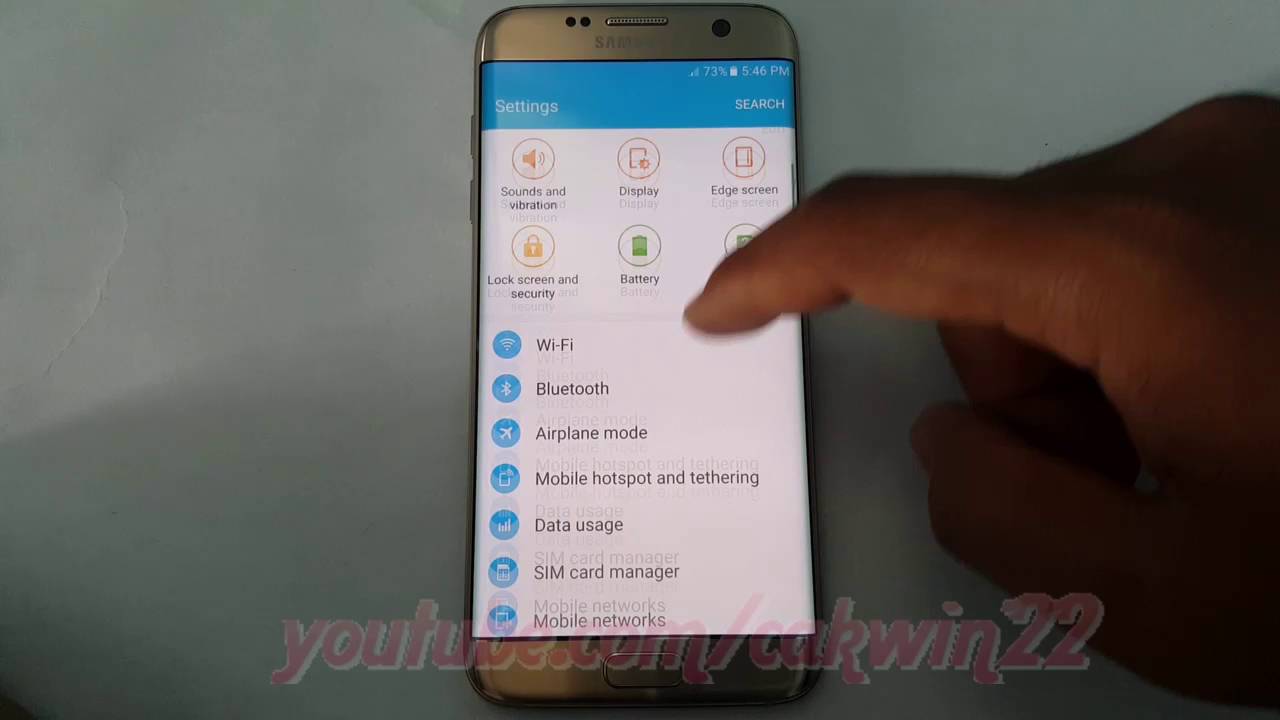 Samsung Galaxy S7 Edge : How to show or hide System apps in Application manager