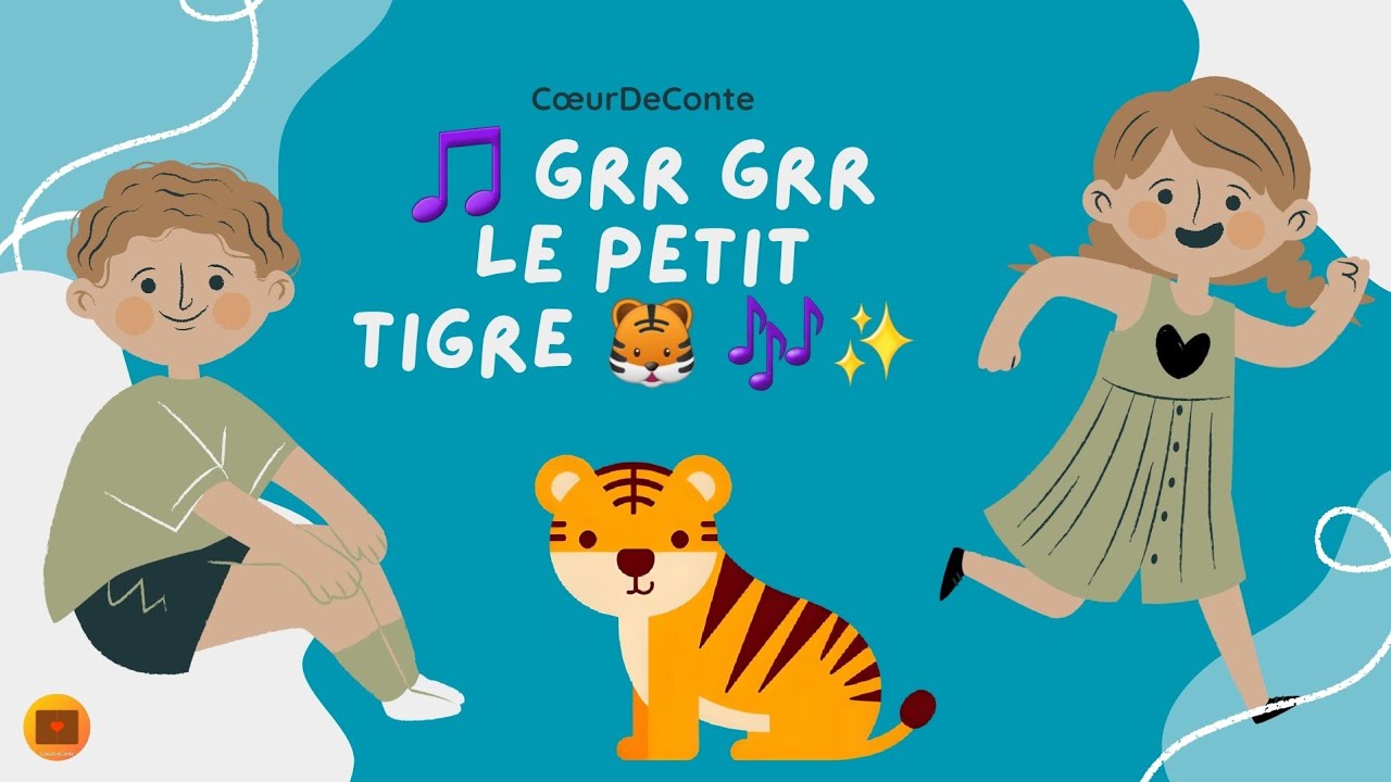 🎵 Grr Grr le Petit Tigre 🐯 | Chanson rythmée pour enfants