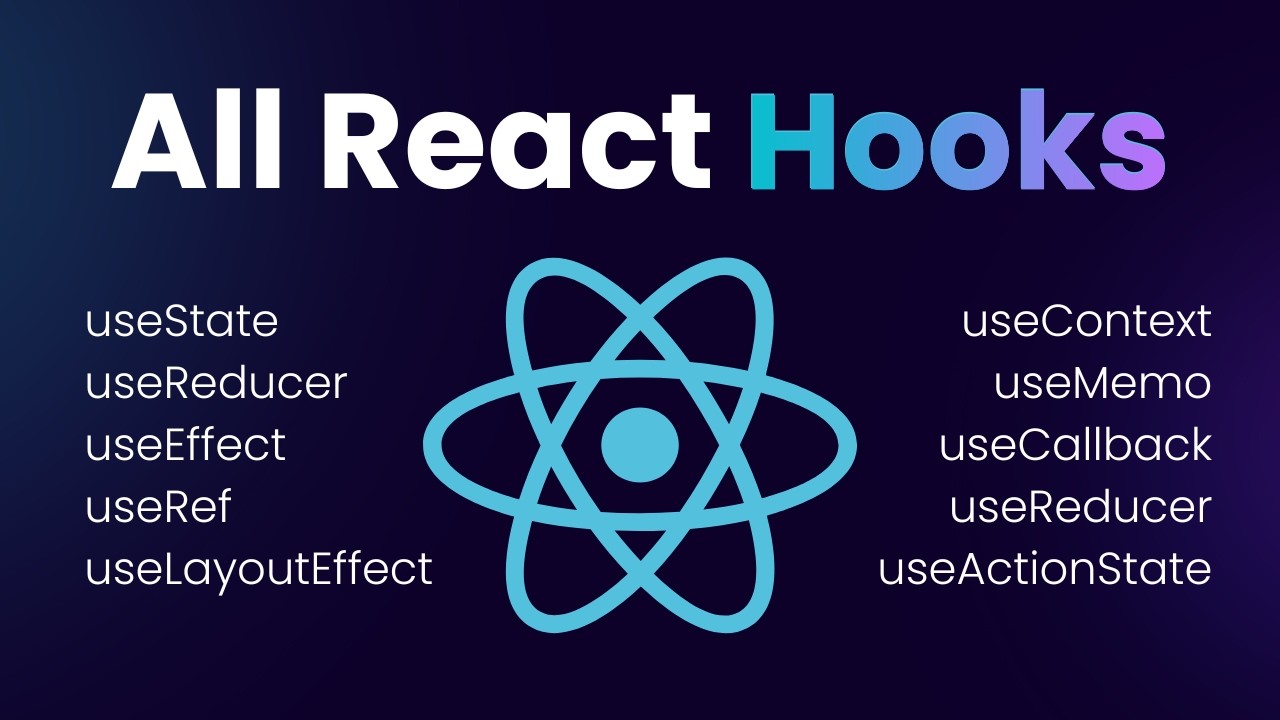 React Hooks Course - All React Hooks Explained