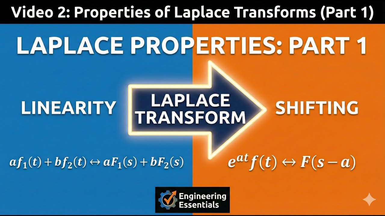 2. Properties of Laplace Transform: Linearity & First Shifting Theorem | Engineering Essentials