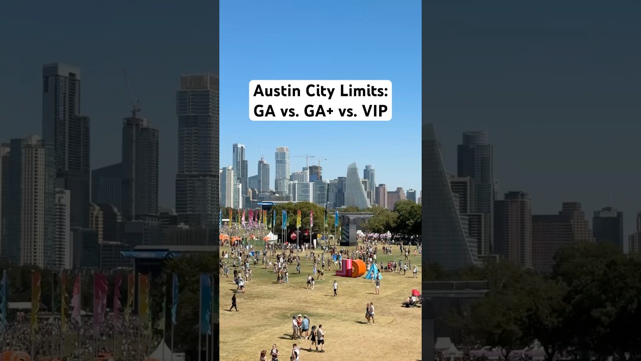 $380 GA vs. $775 GA+ vs. $1,760 VIP at the Austin City Limits music festival 🎟️ #austin #texas