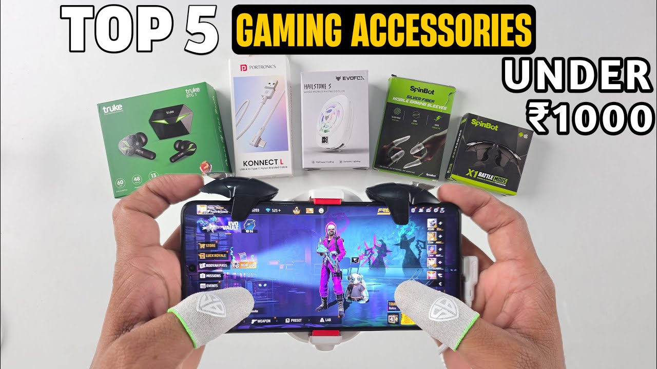Top 5 Gaming Accessories Under ₹1000 for Mobile Gaming | Unboxing & Review
