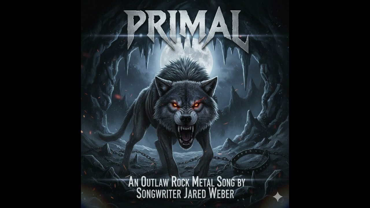 Primal, Official Lyric Video, Jared Weber #outlawcountry #metal #rock #trending #song #fyp