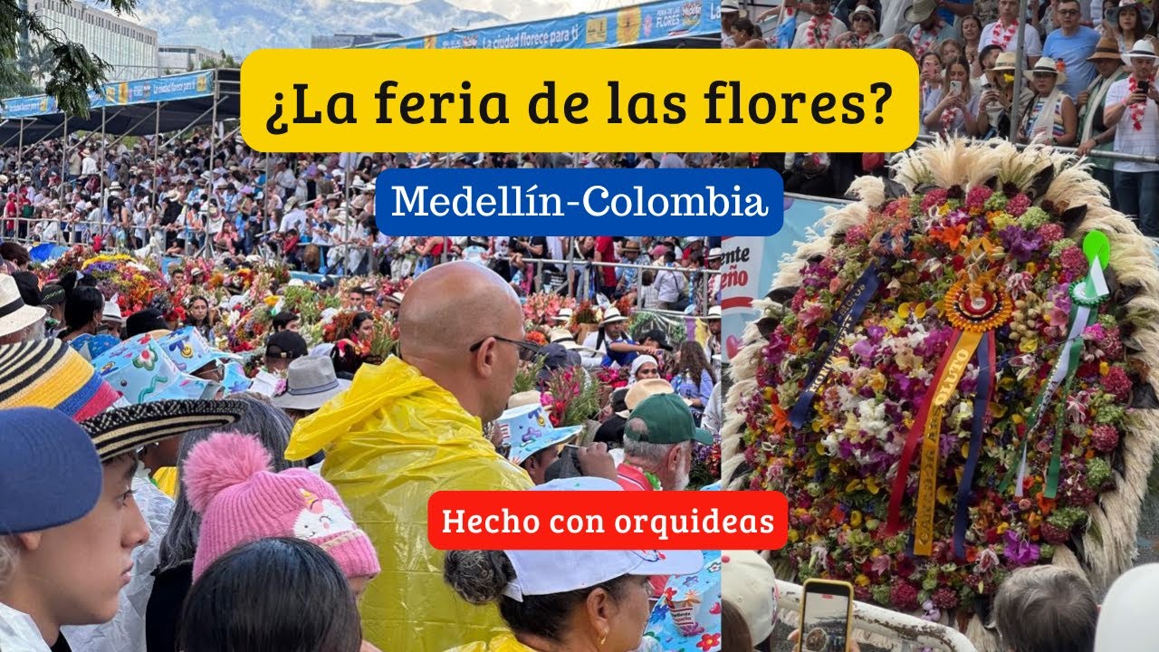 Millones de flores en la feria de las Flores en Medellín Colombia